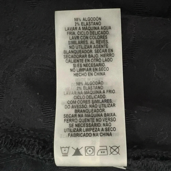 Elie Tahari Azella Skinny Coated Jeans Textured Charcoal Gray Women’s Size 26 - Picture 7 of 9